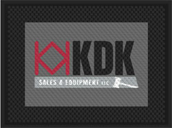 3' x 4' (35" x 45") Superscrape Impressions KDK Indoor-Outdoor Logo Mat