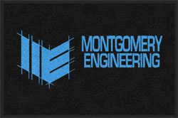 2 'x 3' (24" x 35") Digiprint HD MONTGOMERY  Indoor Logo Mat