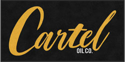 3' x 6' (35" x 69") Digiprint HD CARTEL OIL  Indoor Logo Mat