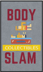 3' x 5' (35" x 59") Digiprint HD BODY SLAM COLLECTIBLES  Indoor Logo Mat