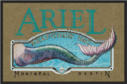 2 'x 3' (24" x 35") Digiprint HD ARIEL SEAFOODS Indoor Logo Mat