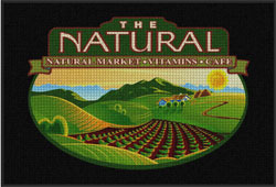 4' x 6' (45" x 69") Waterhog Impressions HD THE NATURAL Indoor/Outdoor Logo Mat