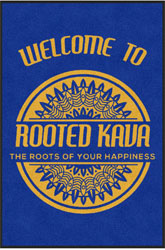 4' x 6'(45" x 69") Digiprint HD KAVA CAFE  Indoor Logo Mat