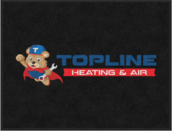 3' x 4' (35" x 45") Digiprint HD TOPLINE Indoor Logo Mat