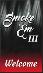 6' x 10' (68" x 119") Digiprint HD SMOKE'EM III  Indoor Logo mat
