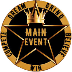 5' Round (58" inches) Digiprint HD Custom Shape THE MAIN EVENT Indoor Logo Mat