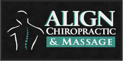 2' x 4' (24" x 47") Digiprint HD ALIGN CHIROPRACTIC   Indoor Logo Mat