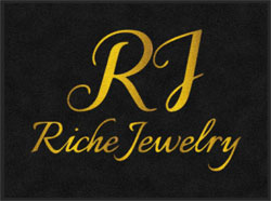 3' x 4' (35" x 45") Digiprint HD RICHE JEWELRY Indoor Logo Mat