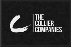 2 'x 3' (24" x 35") Digiprint HD THE COLLIER COMPANIES BLACK  Indoor Logo Mat
