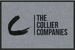 2 'x 3' (24" x 35") Digiprint HD THE COLLIER COMPANIES SILVER  Indoor Logo Mat