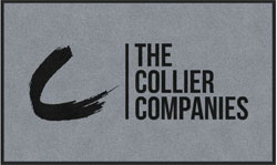 3' x 5' (35" x 58") Digiprint HD THE COLLIER COMPANIES SILVER  Indoor Logo Mat