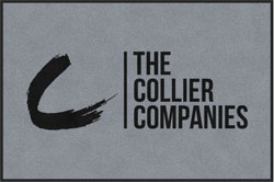 4' x 6'(45" x 69") Digiprint HD THE COLLIER COMPANIES SILVER  Indoor Logo Mat