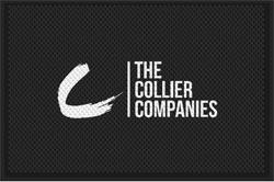 4' x 6' (46" x 69") Superscrape Impressions THE COLLIER COMPANIES Rubber Logo Mat