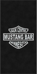 4' x 8' (45" x 95") Digiprint HD MUSTANG BAR  Indoor Logo Mat