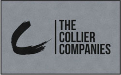 5' x 8' (58" x 95") Digiprint HD THE COLLIER COMPANIES SILVER  Indoor Logo Mat