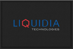 4' x 6' (46" x 69") Superscrape Impressions LIQUIDA  Rubber Logo Mat