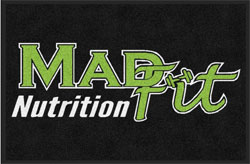 2 'x 3' (24" x 35") Digiprint HD MADFIT NUTRITION  Indoor Logo Mat