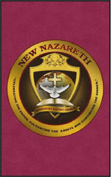 5' x 8' (58" x 95") Digiprint HD NEW NAZARETH Indoor Logo Mat