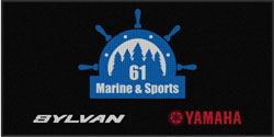 4' x 8' (45" x 95") Waterhog Impressions HD 61 MARINE AND SPORTS  Indoor/ Outdoor Logo Mat