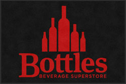 4' x 6' (45" x 69") Colorstar Impressions BOTTLES  Indoor Logo Mat
