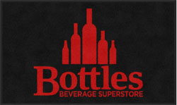 3' x 5' (35" x 59") Colorstar Impressions BOTTLES  Indoor Logo Mat