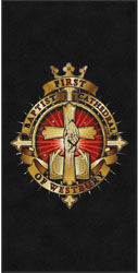 4' x 8' (45" x 95") Digiprint HD FIRST BAPTIST CATHEDRAL Indoor Logo Mat