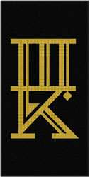 4' x 8' (45" x 95") Waterhog Impressions HD THREE KINGS TATTOO  Indoor/ Outdoor Logo Mat