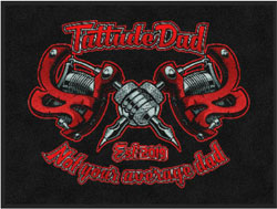3' x 4' (35" x 45") Digiprint HD TATTUDE DAD Indoor Logo Mat