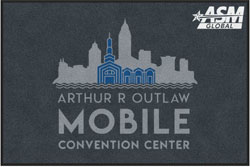 4' x 6'(45" x 69") Digiprint HD  MOBILE CONVENTION CENTER Indoor Logo Mat