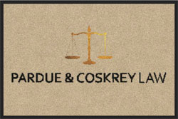 2 'x 3' (24" x 35") Digiprint HD PARDUE & COSKREY Indoor Logo Mat