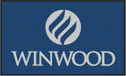 3' x 5 (35" x 59") Waterhog Inlay WINWOOD Indoor/Outdoor Logo Mat