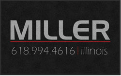 3' x 5' (35" x 58") Digiprint HD MILLER  Indoor Logo Mat