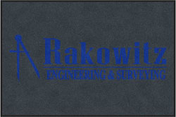 4' x 6'(45" x 69") Digiprint HD  RAKOWITZ  Indoor Logo Mat