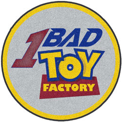 6' Round (68" inches) Digiprint HD Custom Shape 1 BAD TOY  Indoor Logo Mat