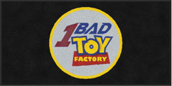 3' x 6' (35" x 69") Digiprint HD1 BAD TOY Indoor Logo Mat