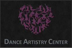 4' x 6'(45" x 69") Digiprint HD  DANCE ARTISTRY CENTER    Indoor Logo Mat