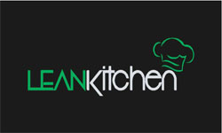 3' x 5' (34" x 58") Floor Impressions LEAN KITCHEN  Rubber Logo Mat