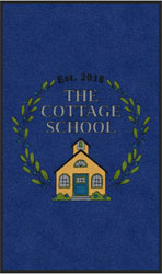 3' x 5' (35" x 58") Digiprint HD THE COTTAGE SCHOOL  Indoor Logo Mat