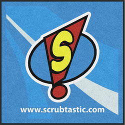 4'6"' x 4'6"' (54" x 54") Digiprint HD SCRUBTASTIC  Indoor Logo Mat