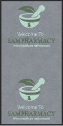 3' x 6' (35" x 69") Digiprint HD SAM PHARMACY  Indoor Logo Mat