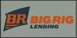 3' x 6' (35" x 69") Waterhog Inlay BIG RIG LENDING   Indoor/Outdoor Logo Mat