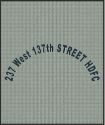 5' x 6' (58" x 70") Waterhog Inlay 237 WEST Indoor / Outdoor Logo Mat