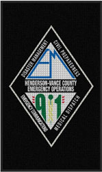 3' x 5' ( 35" x 59" ) Waterhog Impressions HD VANCE COUNTY EMERGENCY Indoor/Outdoor Logo Mat