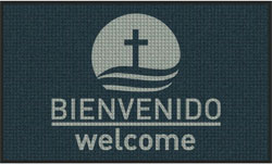 3' x 5 (35" x 59") Waterhog Inlay ADVENTISTA   Indoor/Outdoor Logo Mat