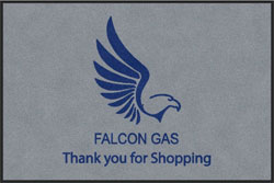 4' x 6'(45" x 69") Digiprint HD FALCON GAS  Indoor Logo Mat