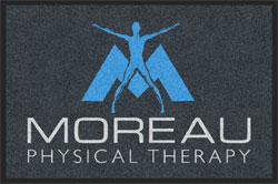 2 'x 3' (24" x 35") Digiprint HD MOREAU PHYSICAL THERAPY  Indoor Logo Mat