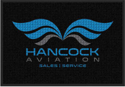 2' x 3' (24" x 35") Waterhog Impressions HD HANCOCK AVIATION  Indoor-Outdoor Logo Mat