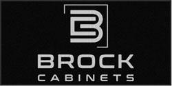 4' x 8' (45" x 95") Waterhog Impressions HD BROCK CABINETS  Indoor/ Outdoor Logo Mat