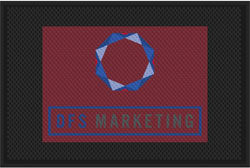 4' x 6' (46" x 69") Superscrape Impressions DFS MARKETING   Rubber Logo Mat