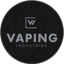 6' Round (68" inches) Digiprint HD Custom Shape VAPING INDUSTRIES  Indoor Logo Mat
